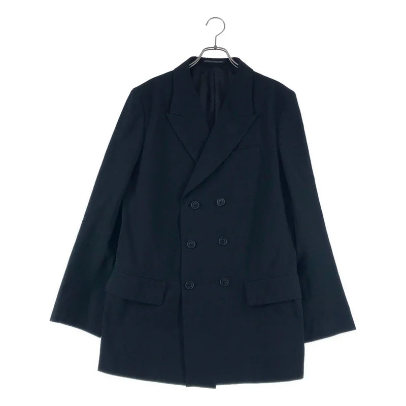 Y's for men / ワイズフォーメンヨウジヤマモト | 2025SS | DOUBLE JACKET WITH COTTON LINEN UNEVEN YARN CANVAS / コットン リネン ダブルブレスト テーラードジャケット | 2 | メンズ