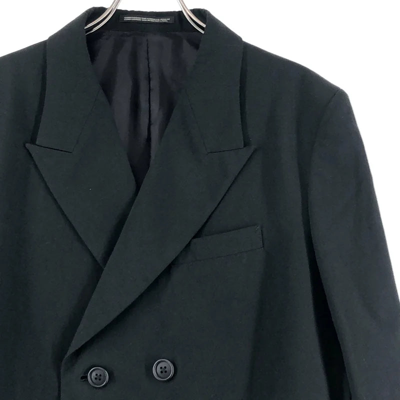 Y's for men / ワイズフォーメンヨウジヤマモト | 2025SS | DOUBLE JACKET WITH COTTON LINEN UNEVEN YARN CANVAS / コットン リネン ダブルブレスト テーラードジャケット | 2 | メンズ