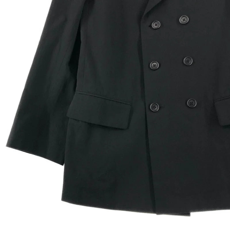 Y's for men / ワイズフォーメンヨウジヤマモト | 2025SS | DOUBLE JACKET WITH COTTON LINEN UNEVEN YARN CANVAS / コットン リネン ダブルブレスト テーラードジャケット | 2 | メンズ