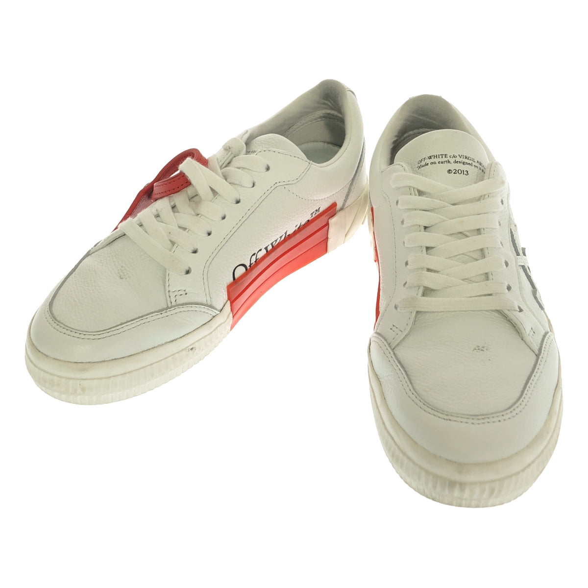 Off-White | C/O VIRGIL ABLOH / LOW VULCANIZED / Leather sneakers shoes | 38 | White | Women's