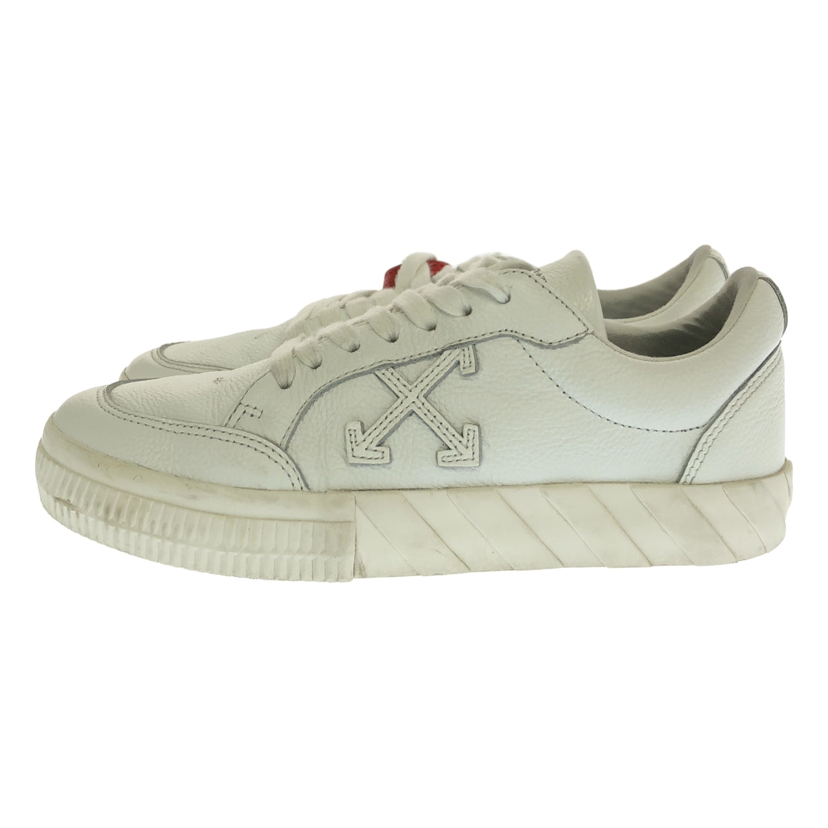 Off-White / オフホワイト | C/O VIRGIL ABLOH / LOW VULCANIZED / レザースニーカー シューズ | 38 | ホワイト | レディース