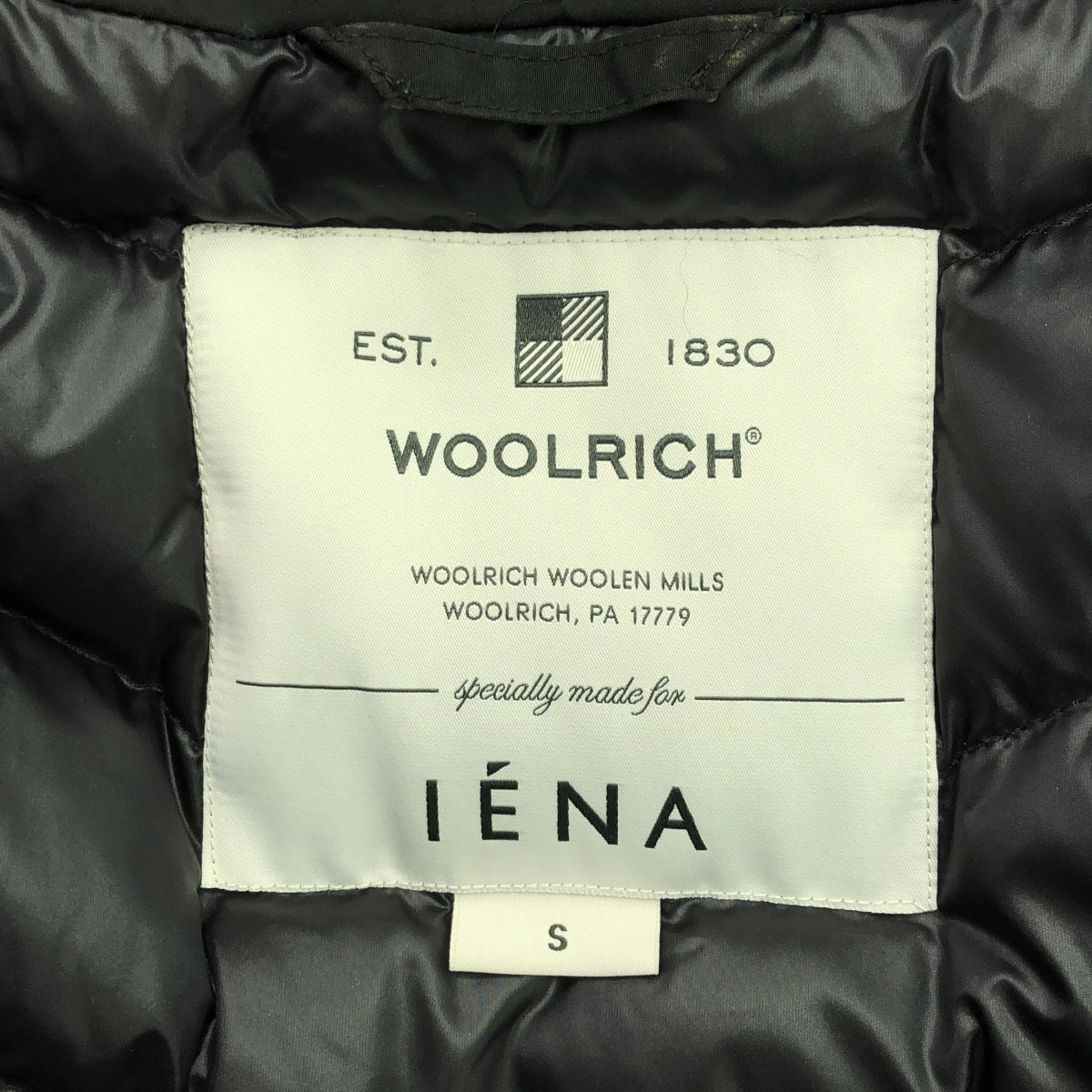 WOOLRICH / 울 리치 | × IENA 별주 BOW BRIDGE 다운 코트 | S | 여성