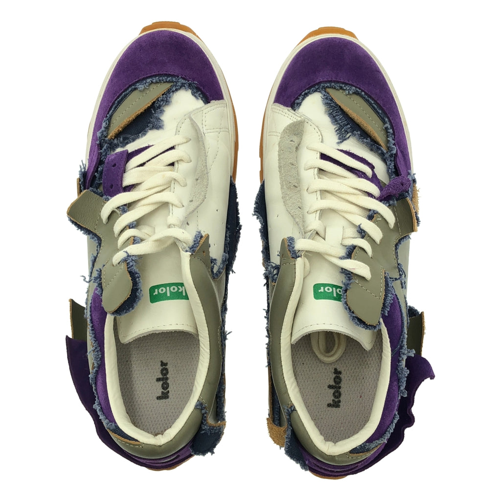 kolor / 컬러 | 스웨이드 재구성 운동화 | 25.5cm | 남성