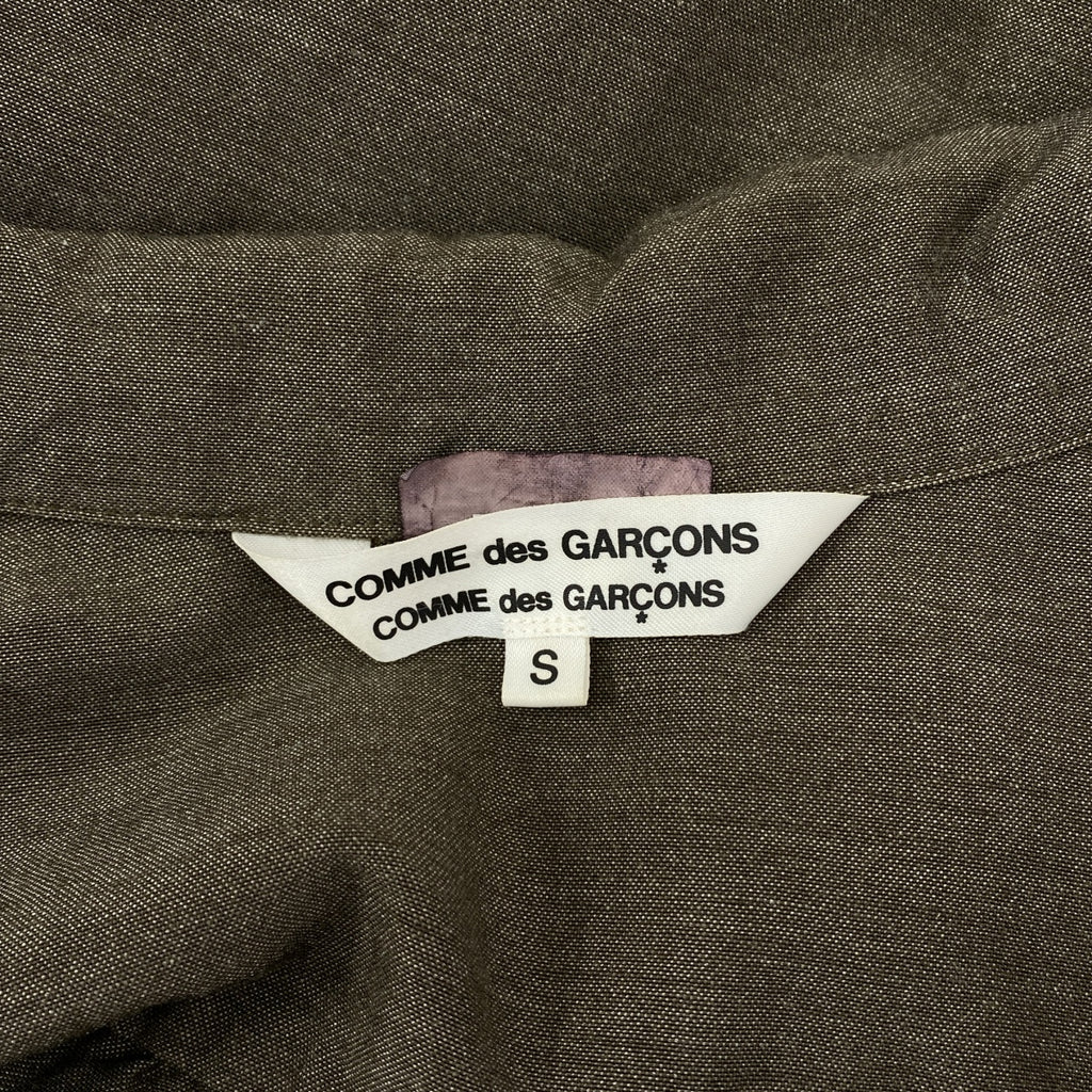 COMME des GARCONS COMME des GARCONS / コムコム | 2015SS | ウール キュプラ  プルオーバー シャツ ワンピース | S | レディース