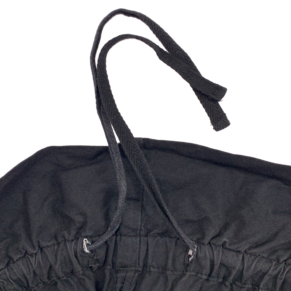 Yarmo / ヤーモ | コットン 製品染め ドローストリング ワイド イージー パンツ |