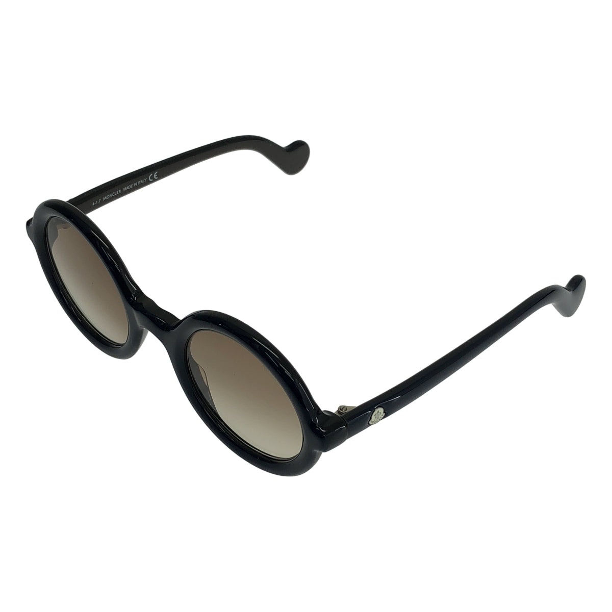 MONCLER / モンクレール | ラウンド サングラス アイウェア | 50◻︎26 140 | ネイビー / ブラウン