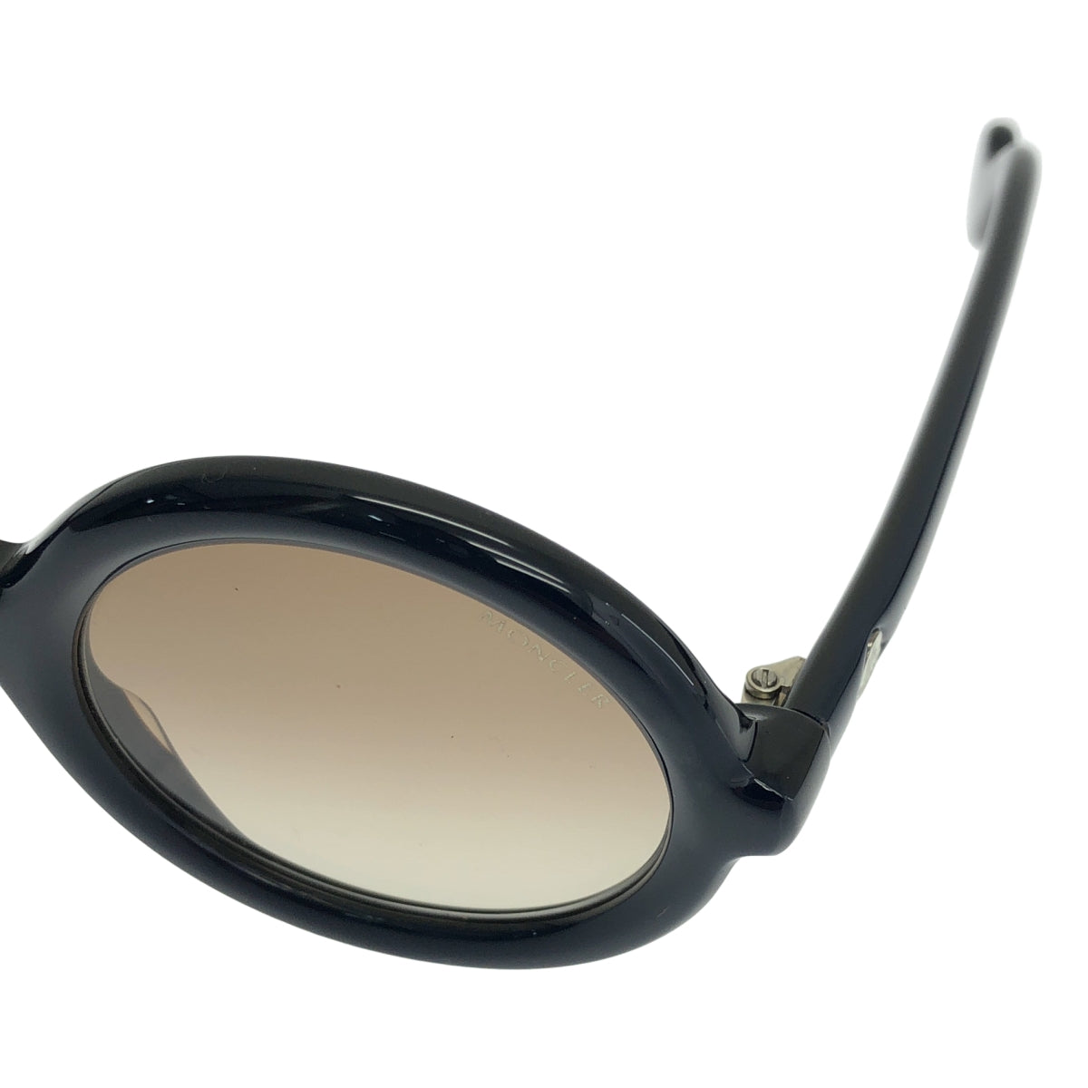 MONCLER / モンクレール | ラウンド サングラス アイウェア | 50◻︎26 140 | ネイビー / ブラウン