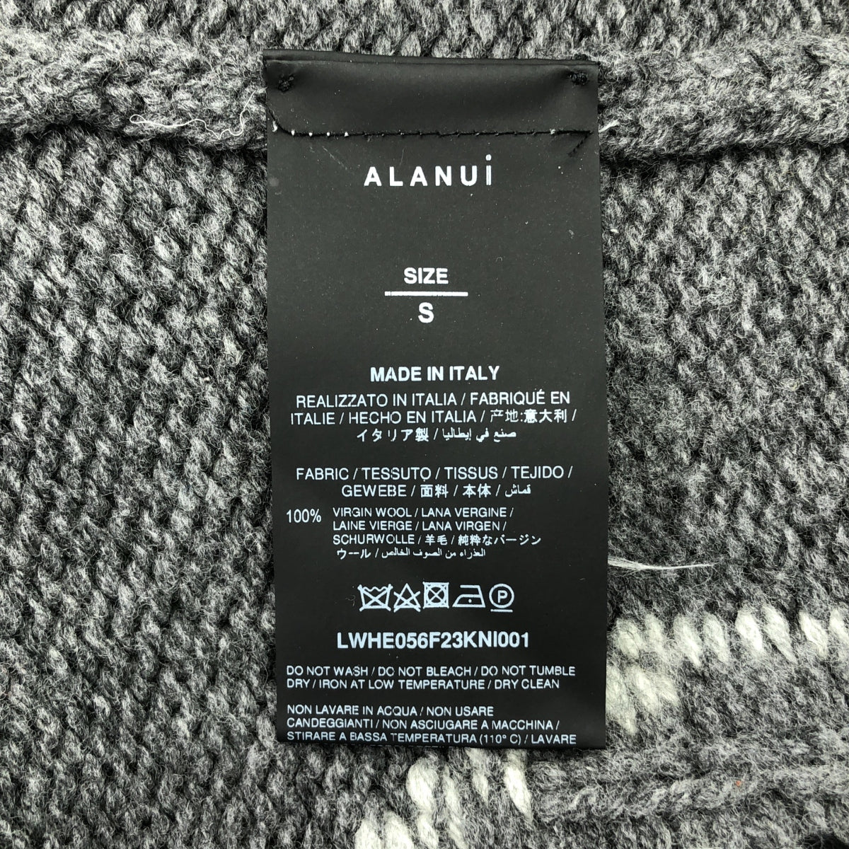 ALANUI / アラヌイ | For The Love Of Pengui ペンギン インターシャ ウール  プルオーバーニット | S | グレー | メンズ
