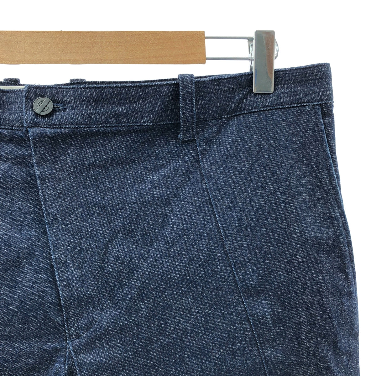 ANREALAGE / 언리어레이지 | 대각선 심 스트레칭 데님 바지 | 40 | 인디고 | 남성