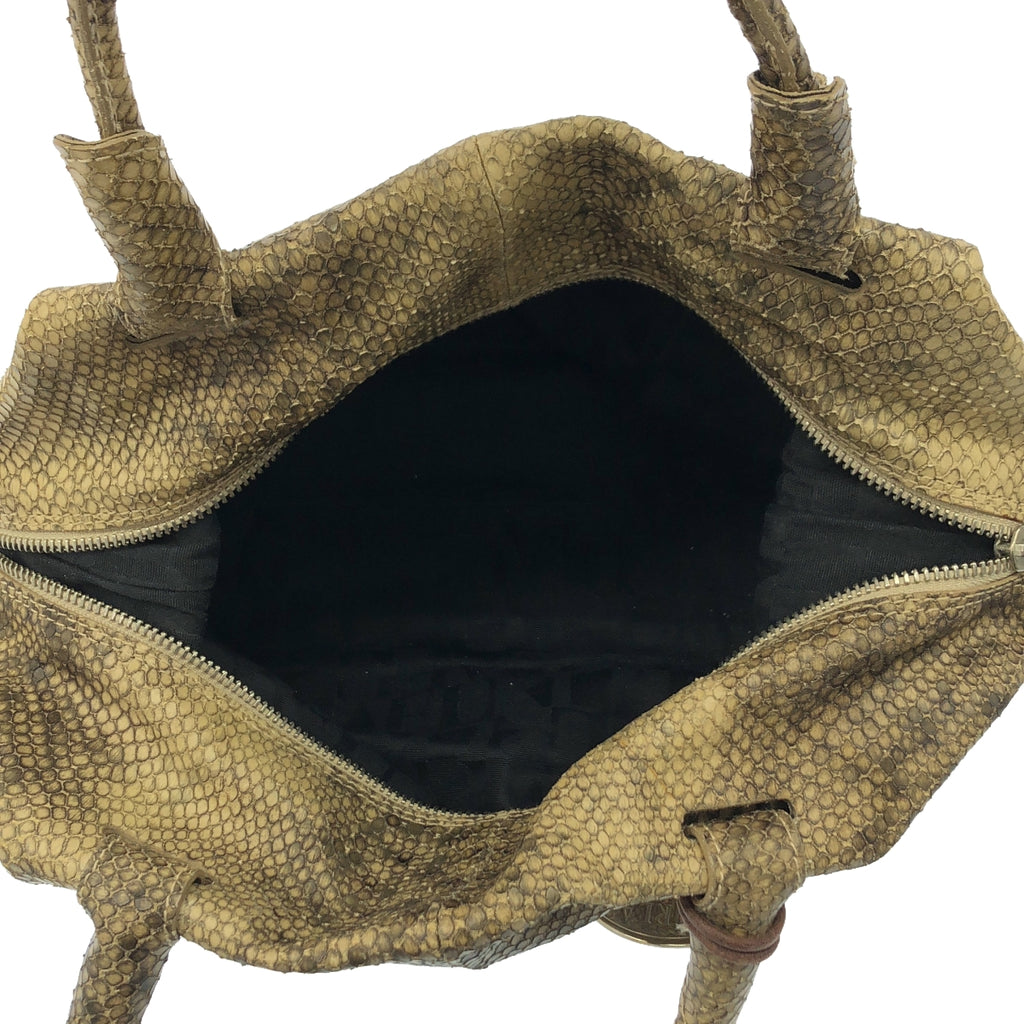FURLA | Python 手提包 |卡其色 |女性的