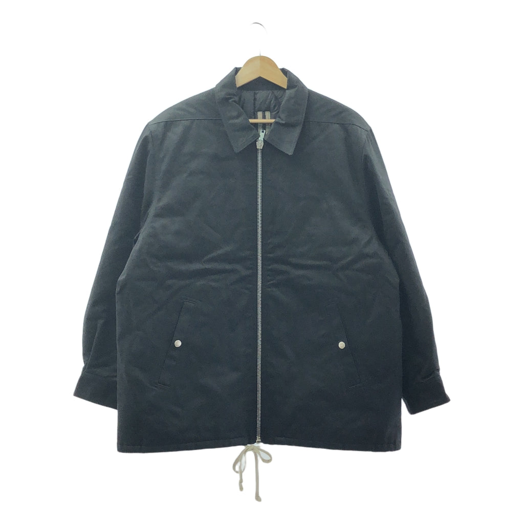 【美品】  Rick Owens DRKSHDW / リック・オウエンス・ダークシャドウ | 2023AW | ZIP FRONT JKT キルティングジップアップジャケット | M | ブラック | メンズ