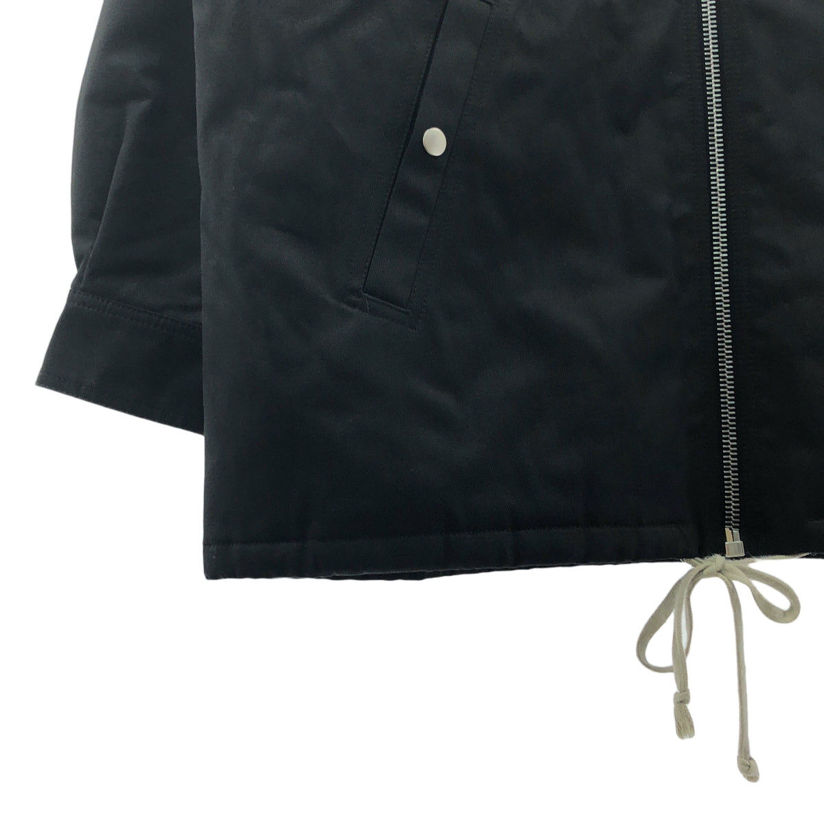 【美品】  Rick Owens DRKSHDW / リック・オウエンス・ダークシャドウ | 2023AW | ZIP FRONT JKT キルティングジップアップジャケット | M | ブラック | メンズ