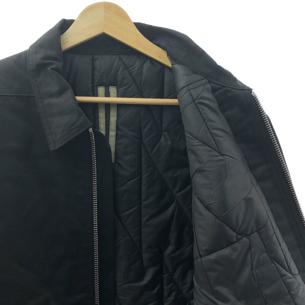 【美品】  Rick Owens DRKSHDW / リック・オウエンス・ダークシャドウ | 2023AW | ZIP FRONT JKT キルティングジップアップジャケット | M | ブラック | メンズ