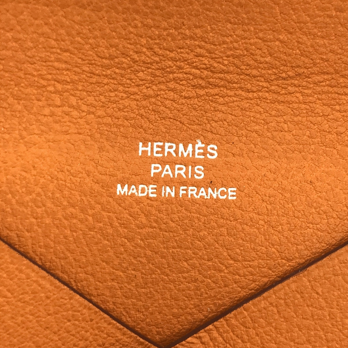 美品】 HERMES / エルメス | カルヴィ D刻印 レザー カードケース | オレンジ | レディース – KLD