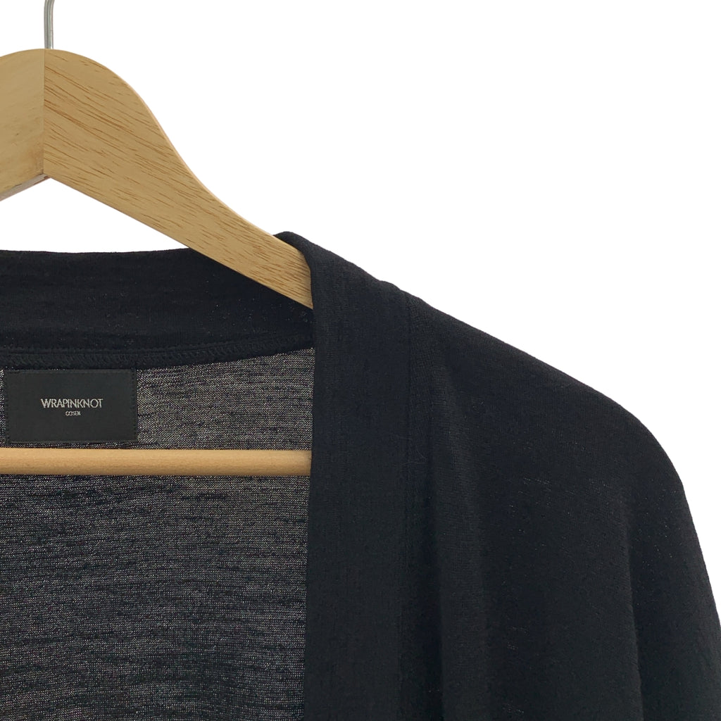 WRAPINKNOT | 無扣開襟衫 | 羊毛無扣開襟衫 | 3 碼 | 男款