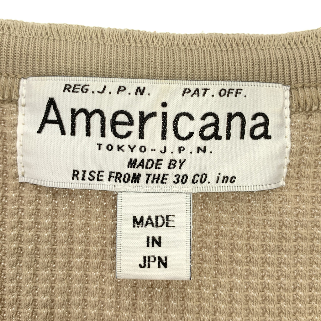Deuxieme Classe / ドゥーズィエムクラス | × AMERICANA コットン サーマル ボタンレス カーディガン |