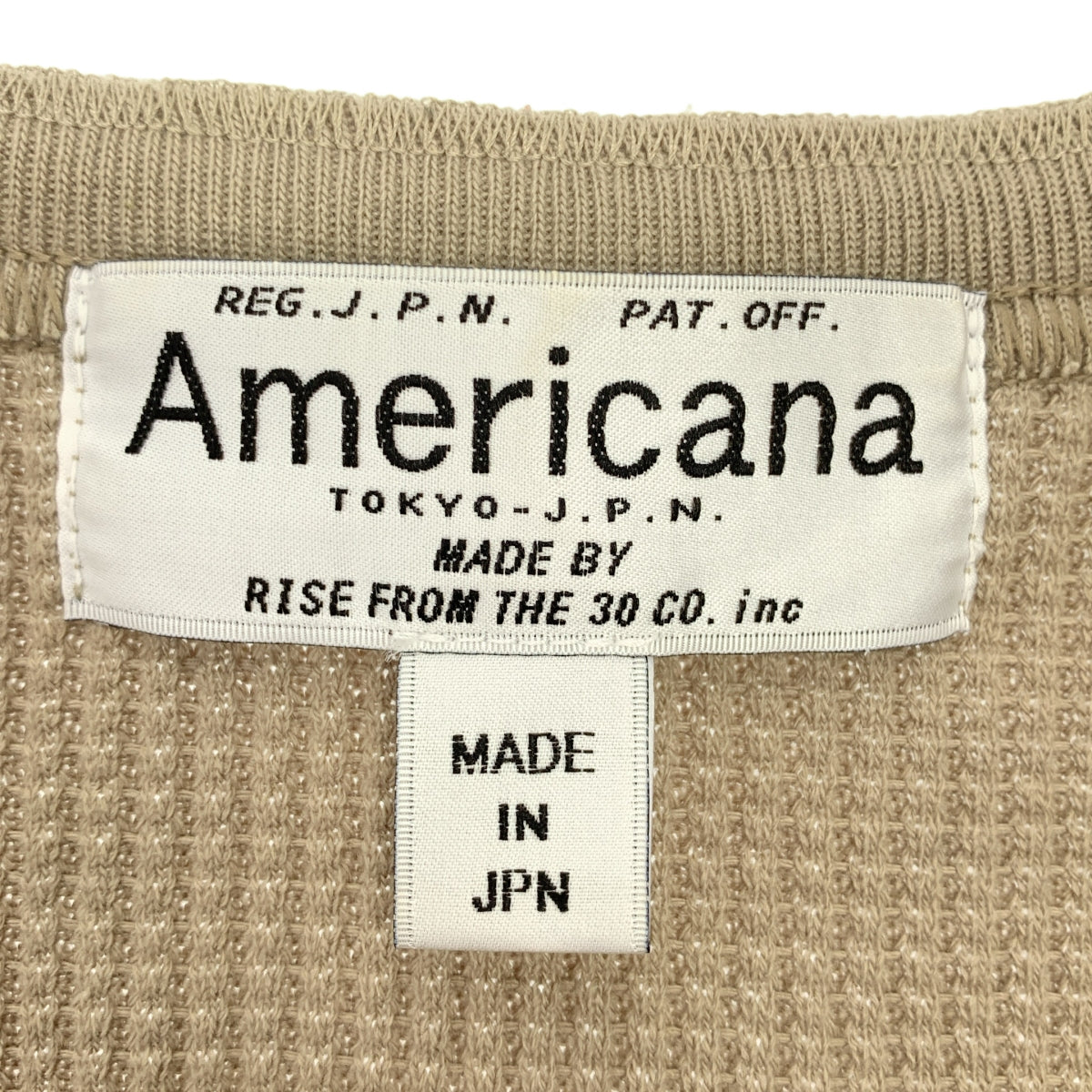 Deuxieme Classe / ドゥーズィエムクラス | × AMERICANA コットン サーマル ボタンレス カーディガン |