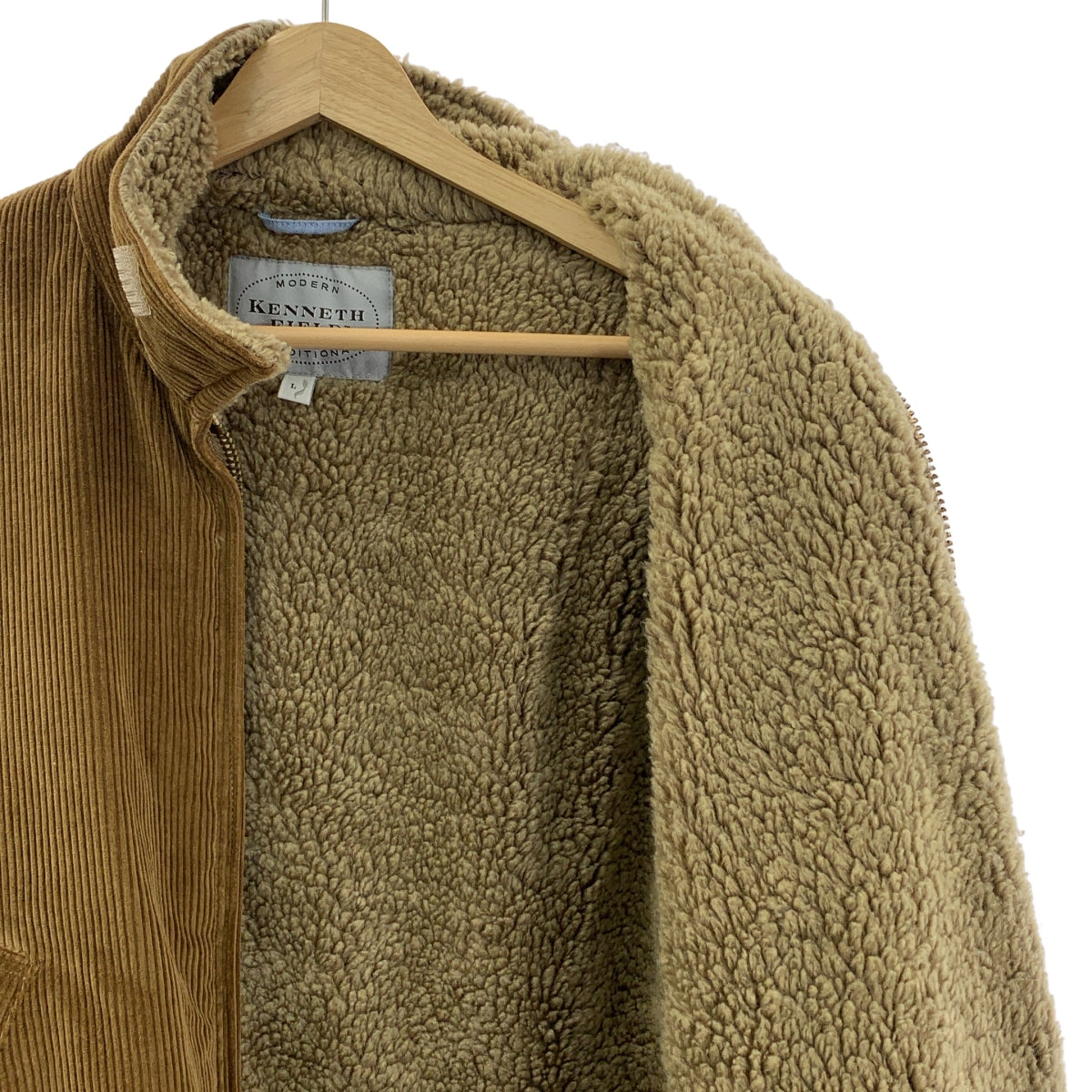 KENNETH FIELD / 케네스 필드 | 코듀로이 보아 재킷 | L | 베이지 | 남성