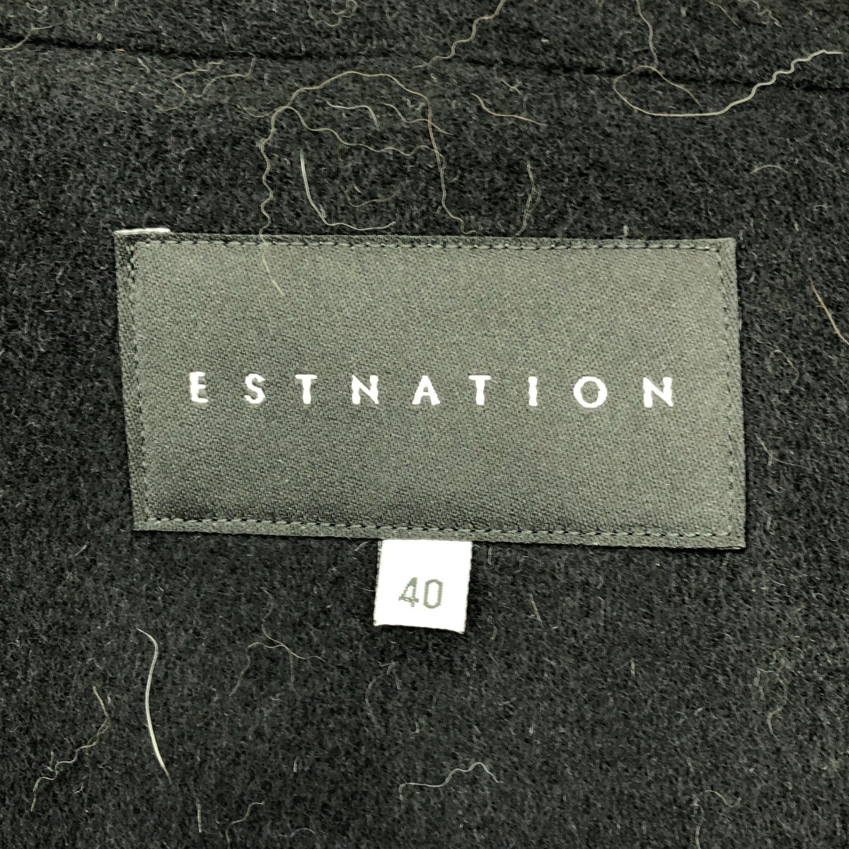 ESTNATION / エストネーション | フォックスファー フーデッド ロングコート | 40 | ブラック | レディース