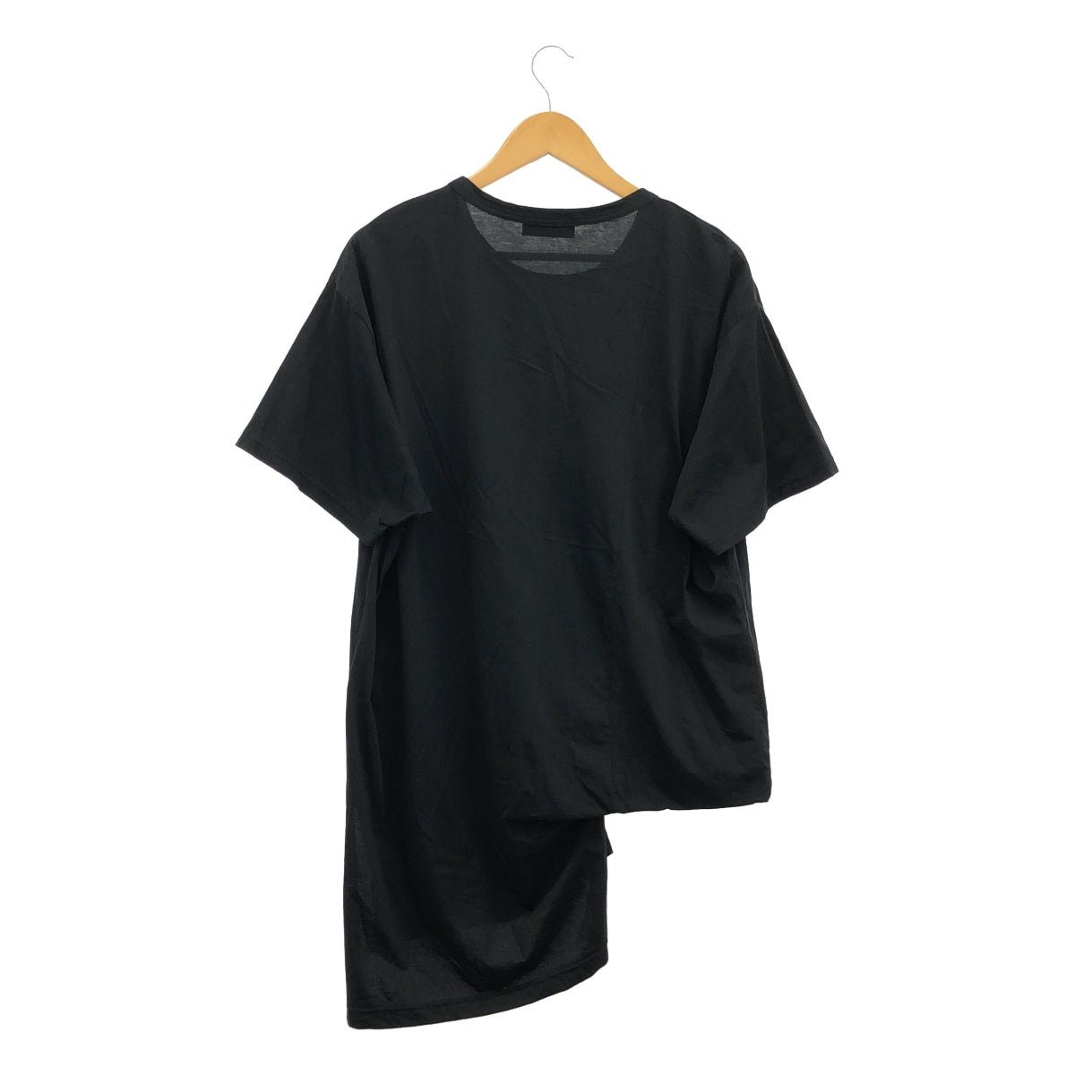 Yohji Yamamoto POUR HOMME レザー半袖シャツ 羊革 黒色 Yohji Yamamoto POUR HOMME レザー半袖シャツ 羊革 黒色 yohji