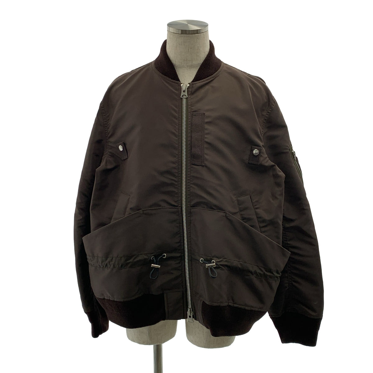 sacai / サカイ | 2025AW | Nylon Twill Blouson / ナイロン オーバーシルエット ドローストリング ブルゾン ジャケット | 3 | メンズ