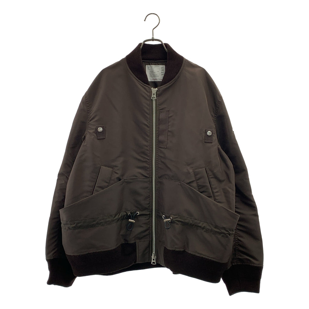 sacai / サカイ | 2025AW | Nylon Twill Blouson / ナイロン オーバーシルエット ドローストリング ブルゾン ジャケット | 3 | メンズ