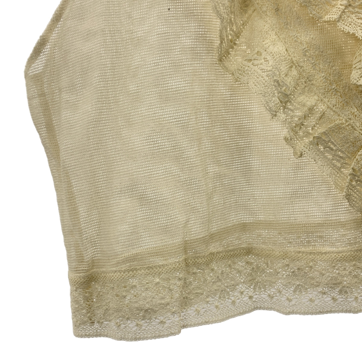 Dot＆Stripes CHILD WOMAN / ドットアンドストライプス | コットンメッシュ レースノースリーブブラウス | F | レディース