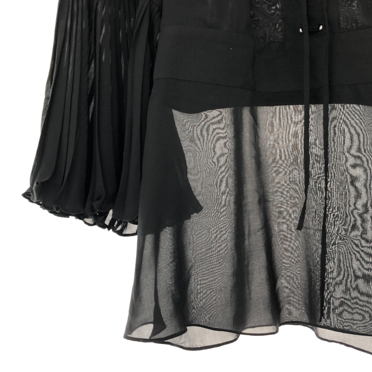 GUCCI / グッチ | SILK シルク100% レースアップ ブラウス GUCCI / グッチ | SILK シルク100% レースアップ ブラウス
