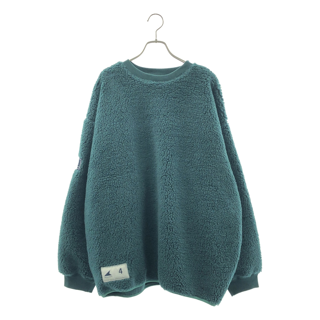 DESCENDANT / ディセンダント | 抓絨絨毛寬版剪裁圓領連帽衫 | 4 | 男士