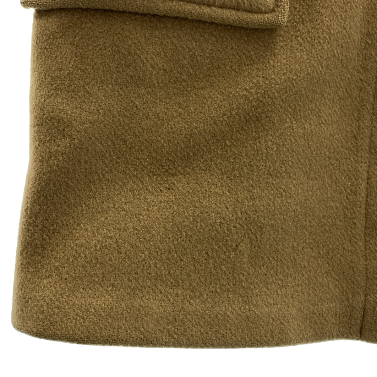 GLOVERALL / 글로버 올 | 1990s | 울 친 스트랩 더플 코트 후디 / 체크 안감 | 카멜 계 | 남성