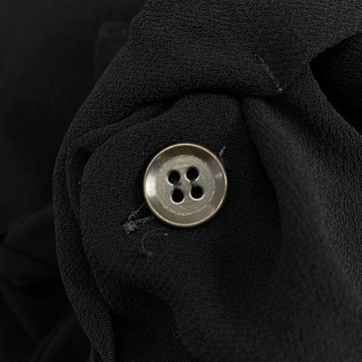 Y's / Y's Yohji Yamamoto | 2008 春夏系列 | 人造絲不對稱露背褶皺長襯衫 | 1 碼 | 女款