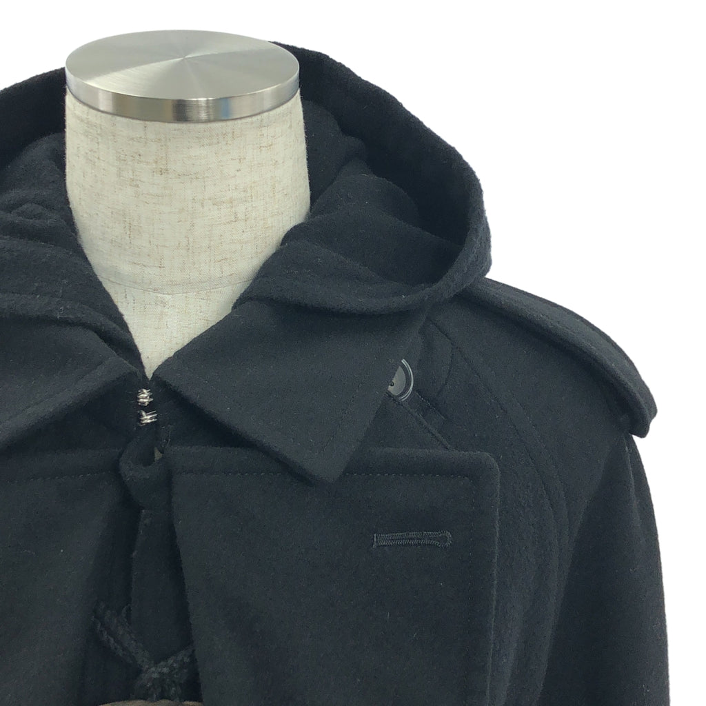 【美品】  COMME des GARCONS HOMME PLUS / コムデギャルソンオムプリュス | 2020AW | 縮絨ウール レイヤード ダッフルコート | S | ブラック | メンズ