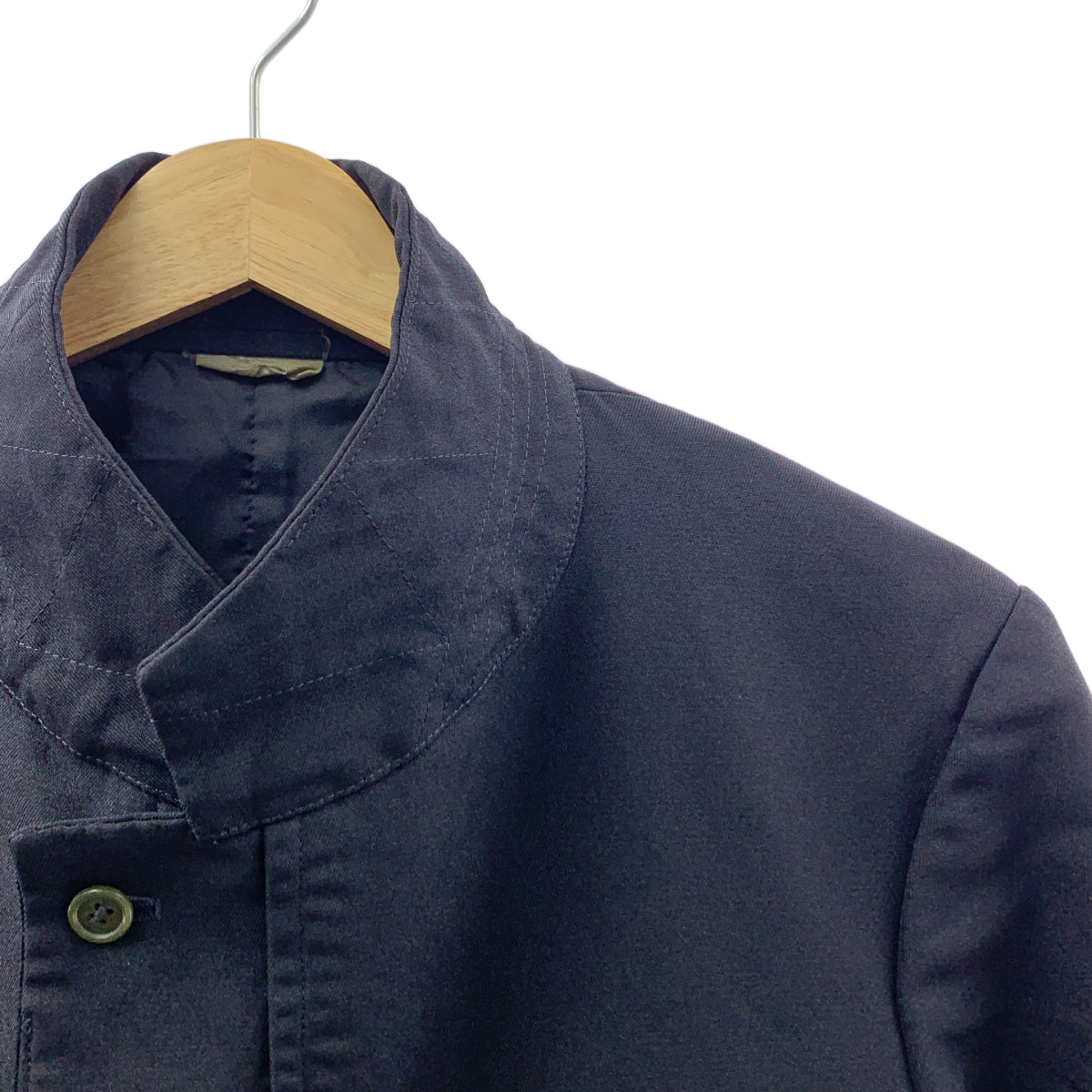 COMME des GARCONS HOMME DEUX / コムデギャルソンオムドゥ | 2018SS / AD2017 | ポリエステル縮絨 4B テーラードジャケット | XS | ダークネイビー | メンズ