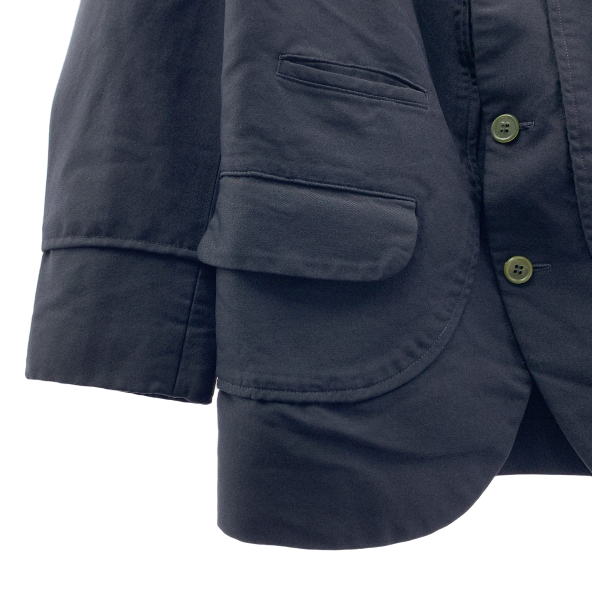 COMME des GARCONS HOMME DEUX / コムデギャルソンオムドゥ | 2018SS / AD2017 | ポリエステル縮絨 4B テーラードジャケット | XS | ダークネイビー | メンズ