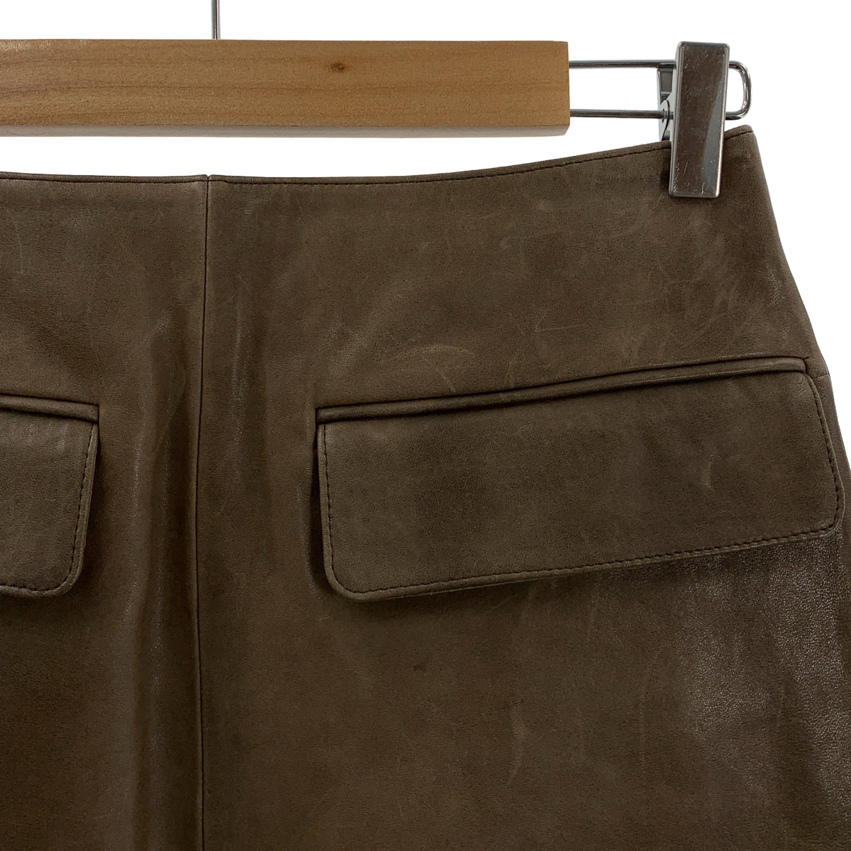 AURALEE / オーラリー | 2024AW | HEAVY LAMB LEATHER MINI SKIRT