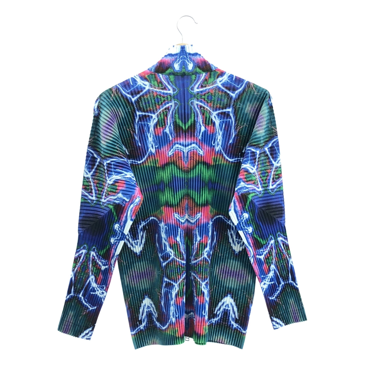 ISSEY MIYAKE MEN | 2014 秋冬系列 | 滿版印花百褶拉鍊外套 | 1 碼 | 多色 | 男款