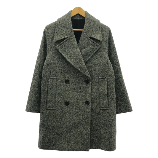 MARGARET HOWELL / マーガレットハウエル | NEP TWEED P COAT ネップツイード ダブルコート | 2 | レディース