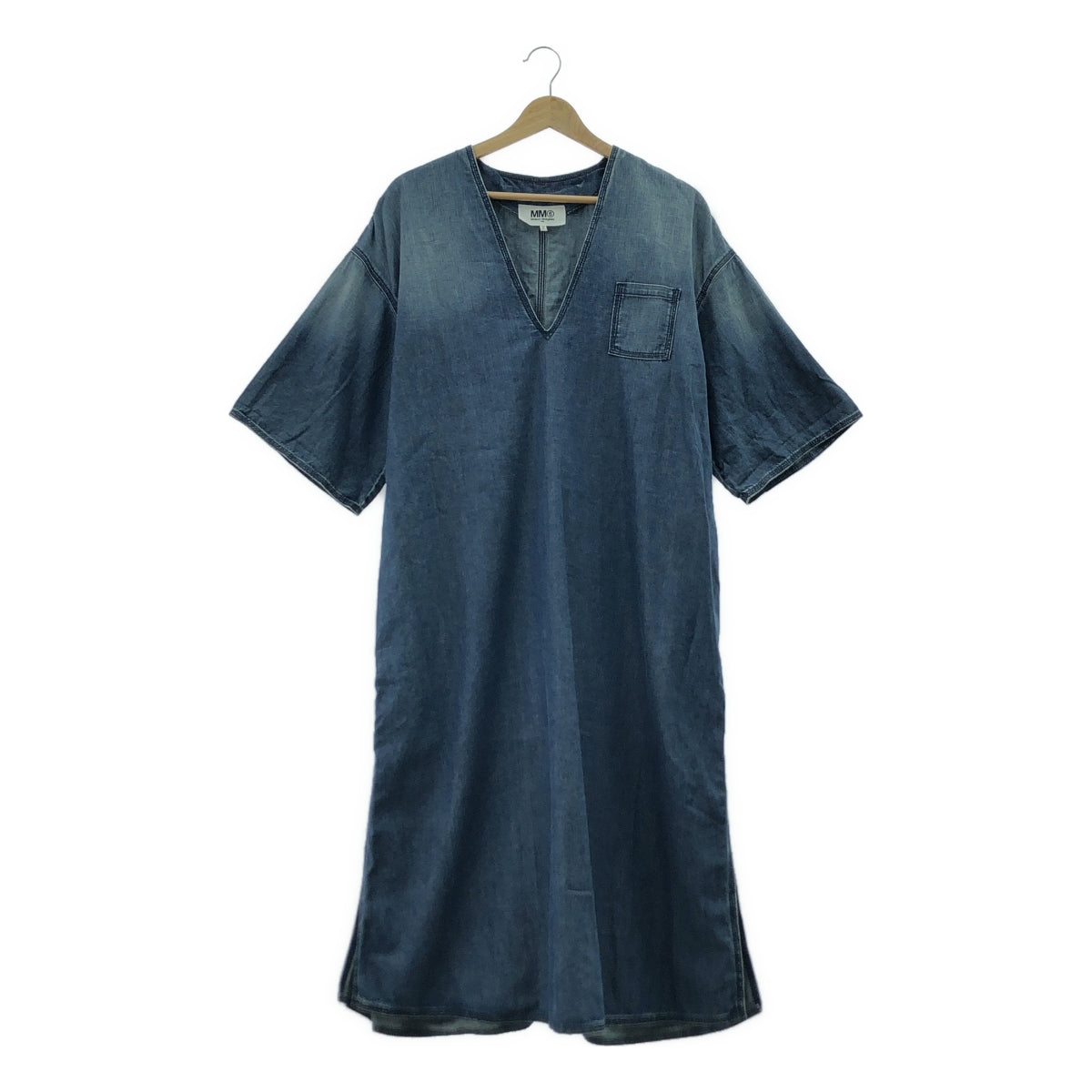 MM6 Maison Margiela | 2019春夏 | V領牛仔開衩套頭連身裙 | 38 |女性的