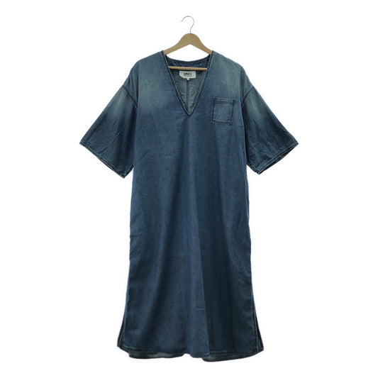 MM6 Maison Margiela | 2019春夏 | V領牛仔開衩套頭連身裙 | 38 |女性的