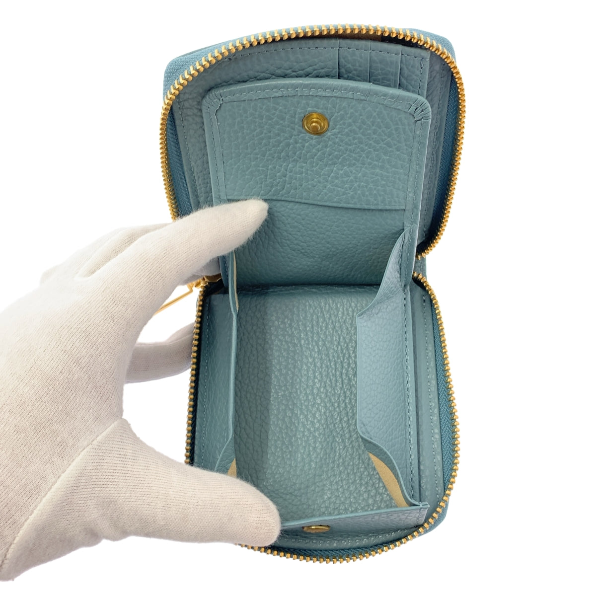 Her Schedule / 하 스케줄 | 로고 라운드 Zip 컴팩트 지갑 지갑 |