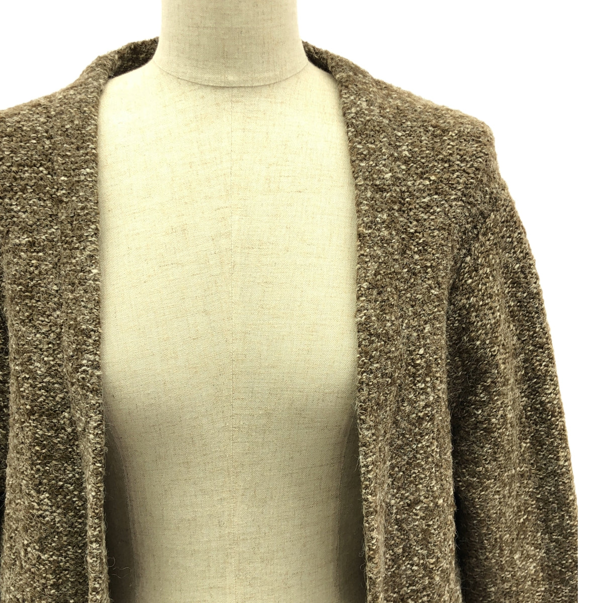 STELLA McCARTNEY / ステラマッカートニー | ウール ロングニット カーディガン | F | ブラウン | レディース