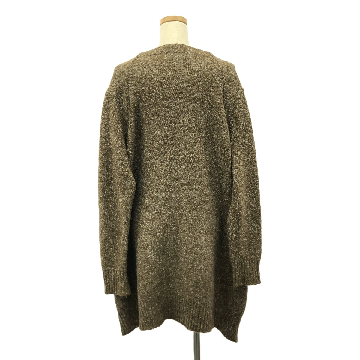 STELLA McCARTNEY / ステラマッカートニー | ウール ロングニット カーディガン | F | ブラウン | レディース