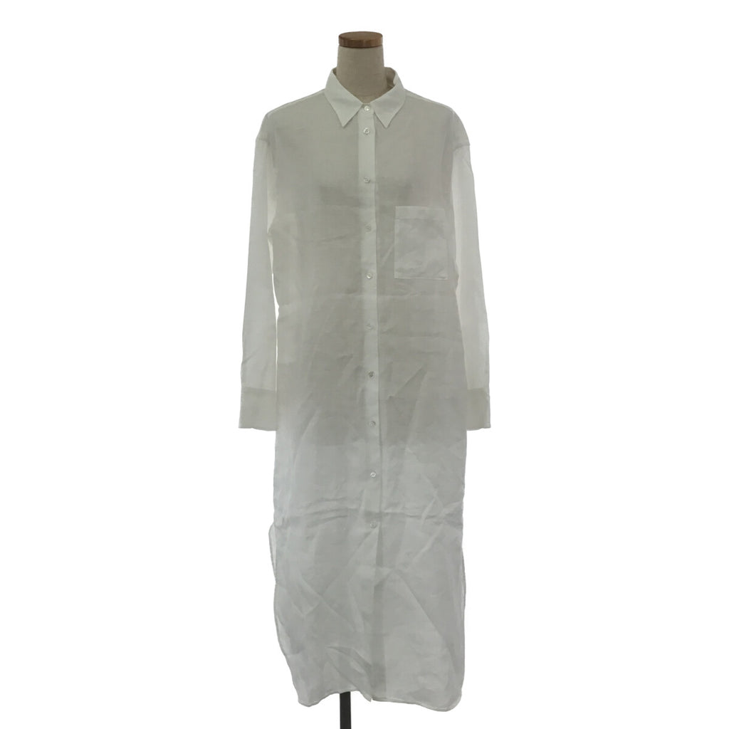 【美品】  Deuxieme Classe / ドゥーズィエムクラス | 2022SS | EVERYDAY I LIKE. リネン シャツワンピース | ホワイト | レディース