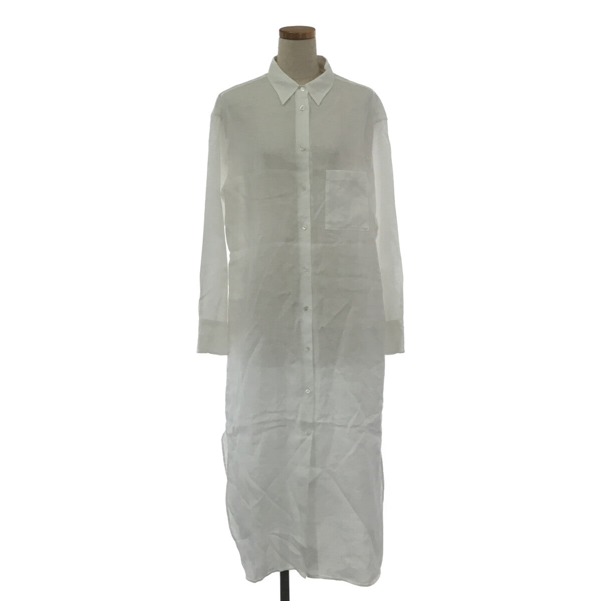 【美品】  Deuxieme Classe / ドゥーズィエムクラス | 2022SS | EVERYDAY I LIKE. リネン シャツワンピース | ホワイト | レディース