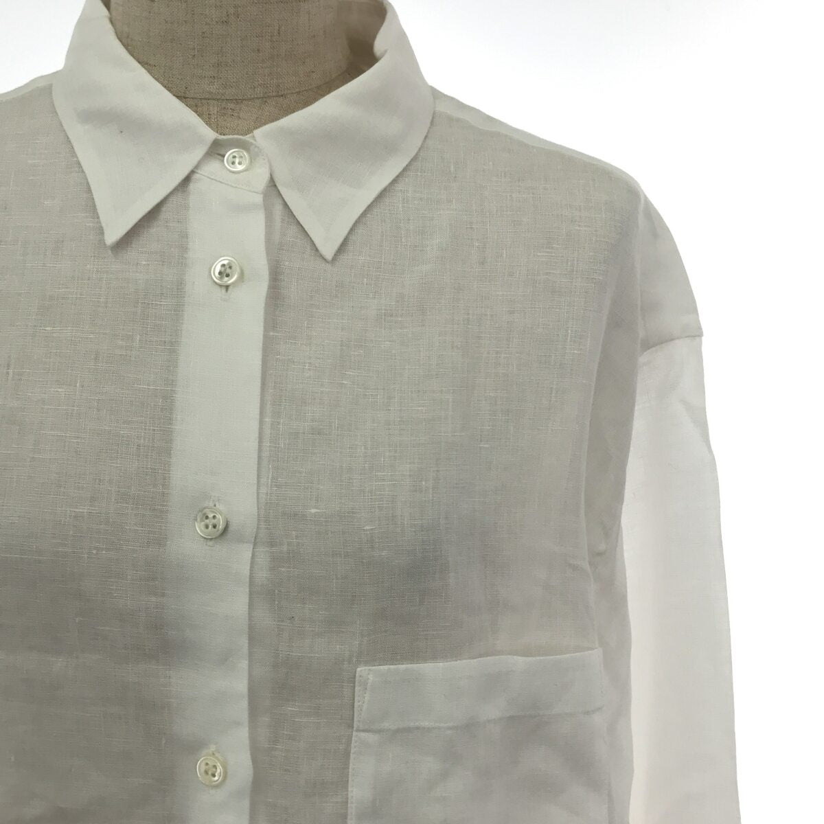 [Good Condition] Deuxieme Classe | 2022SS | EVERYDAY I LIKE. Linen Shirt Dress | White | Women's