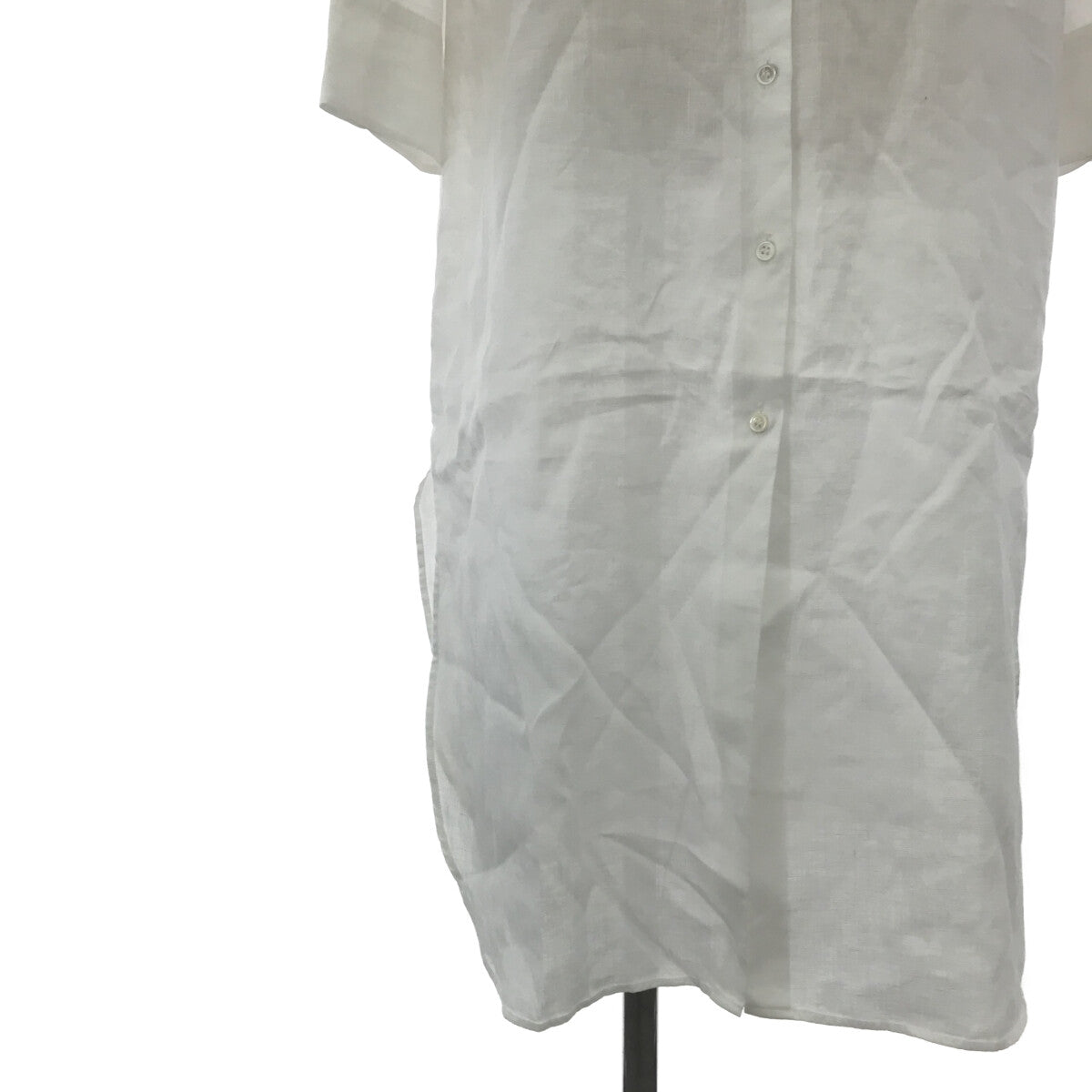 【美品】  Deuxieme Classe / ドゥーズィエムクラス | 2022SS | EVERYDAY I LIKE. リネン シャツワンピース | ホワイト | レディース