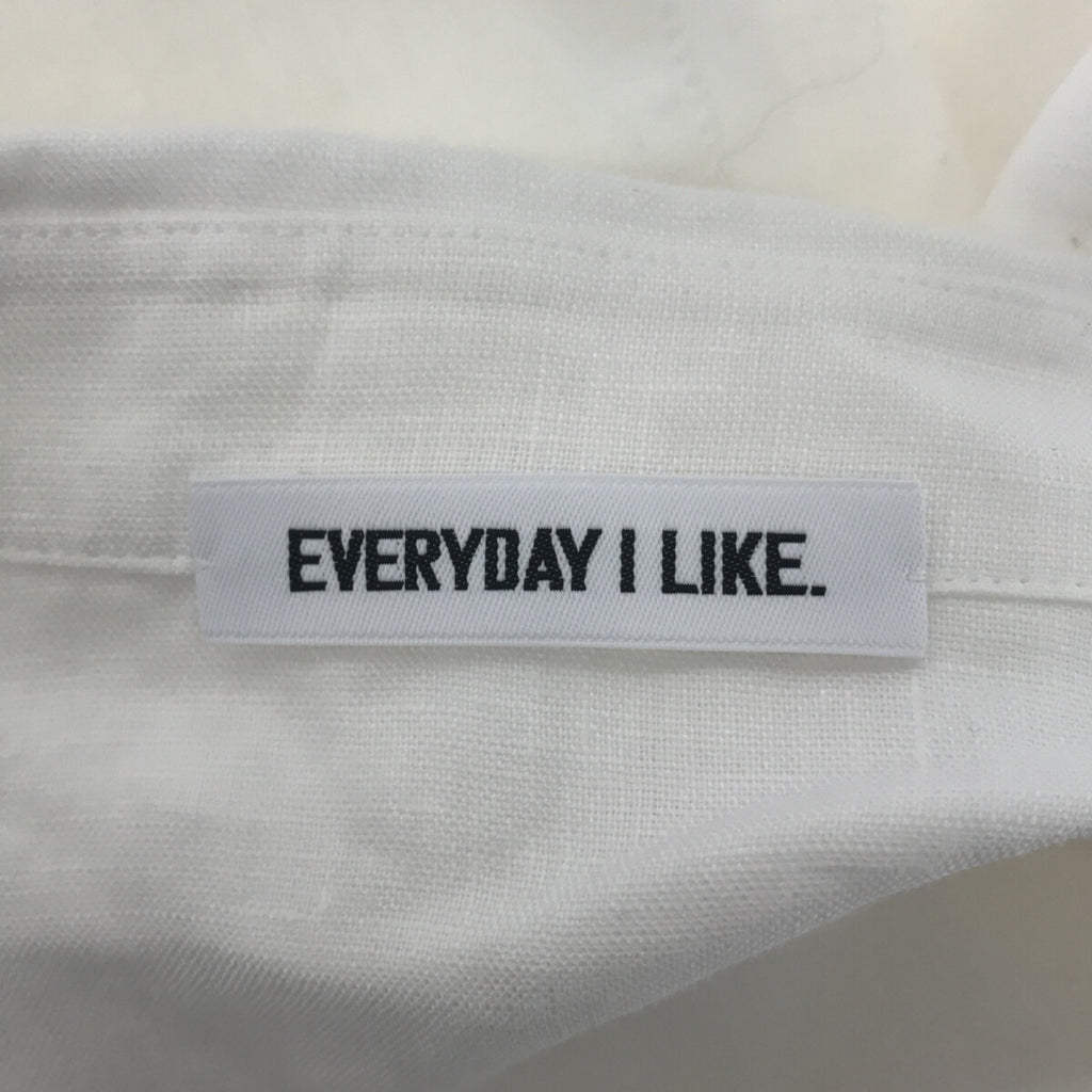 【美品】  Deuxieme Classe / ドゥーズィエムクラス | 2022SS | EVERYDAY I LIKE. リネン シャツワンピース | ホワイト | レディース