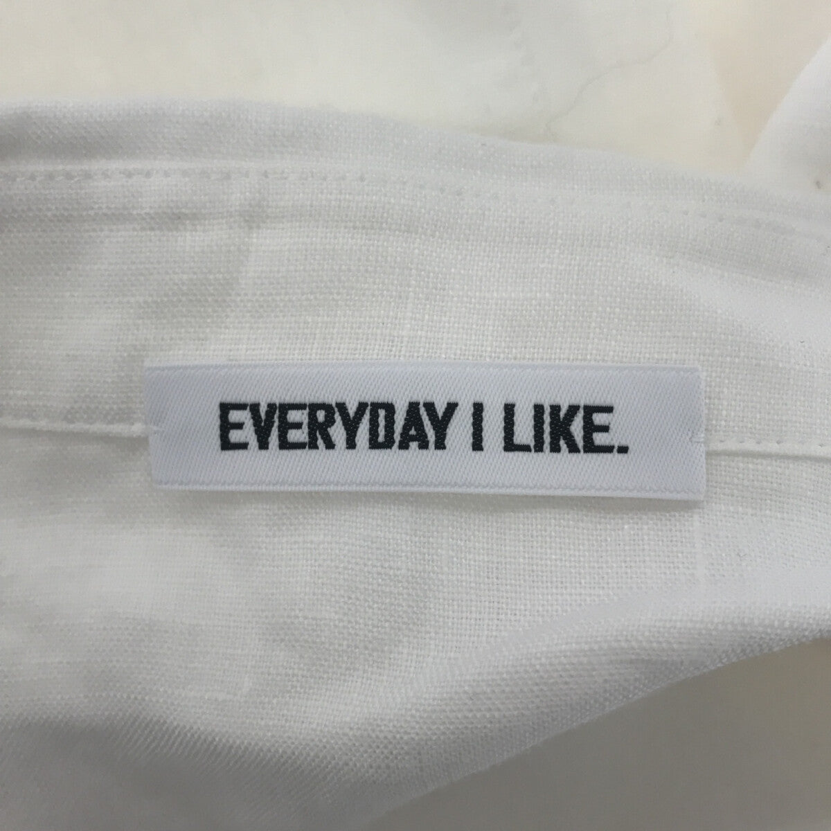 【美品】  Deuxieme Classe / ドゥーズィエムクラス | 2022SS | EVERYDAY I LIKE. リネン シャツワンピース | ホワイト | レディース