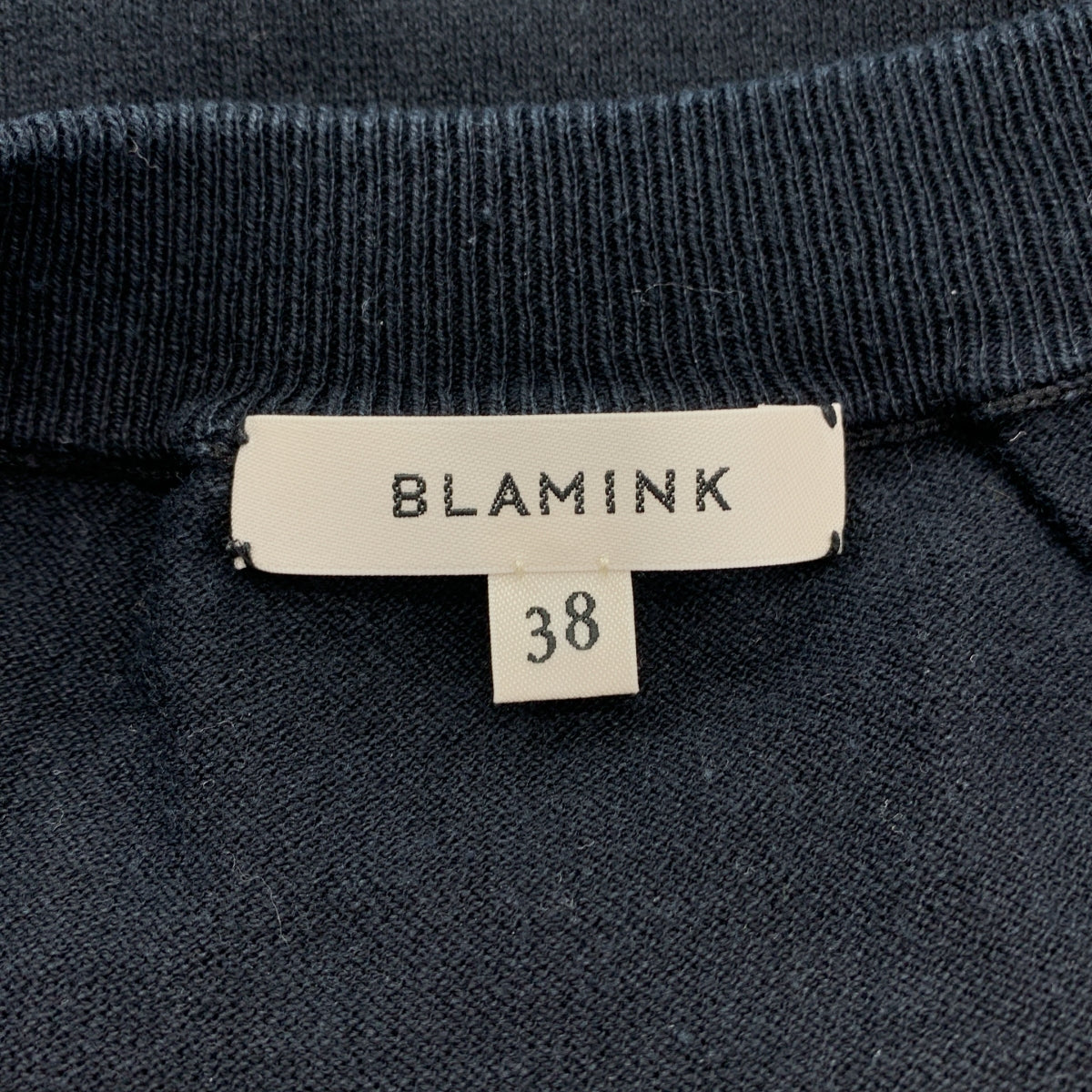 BLAMINK | 棉質圓領羅紋針織上衣 | 尺寸 38 | 女款