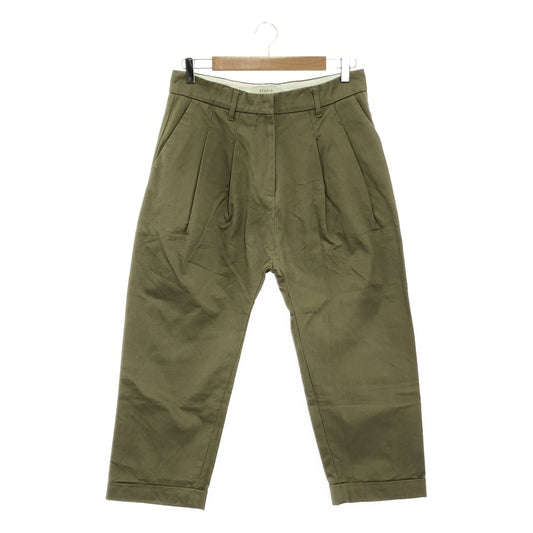 Studio Nicholson / Studio Nicholson | LIDNER / 2-tuck wide tapered pants | 1 | khaki | Women's